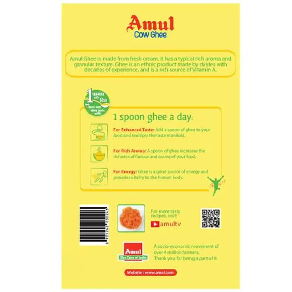 Amul Cow Ghee-Tuppa, 1 L Tin-2.webp